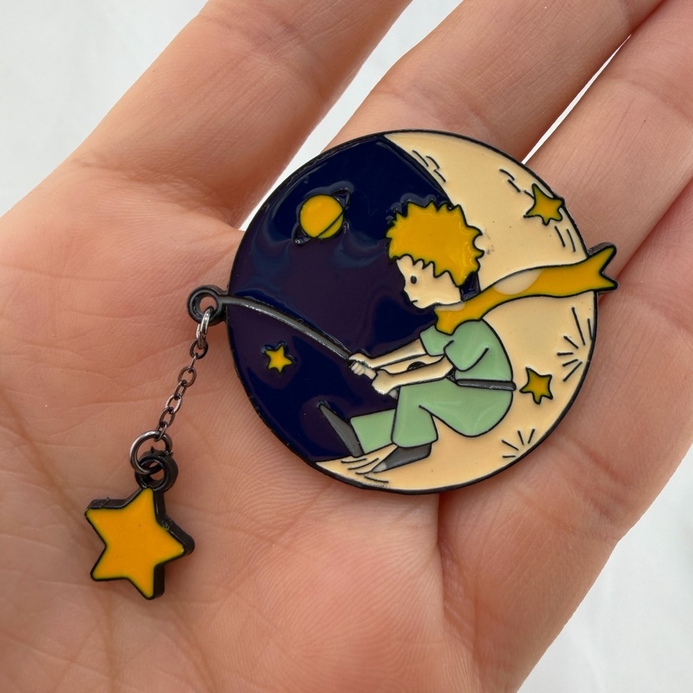 Cartoon Enamel Pin | Little Prince Inspired Jewelry